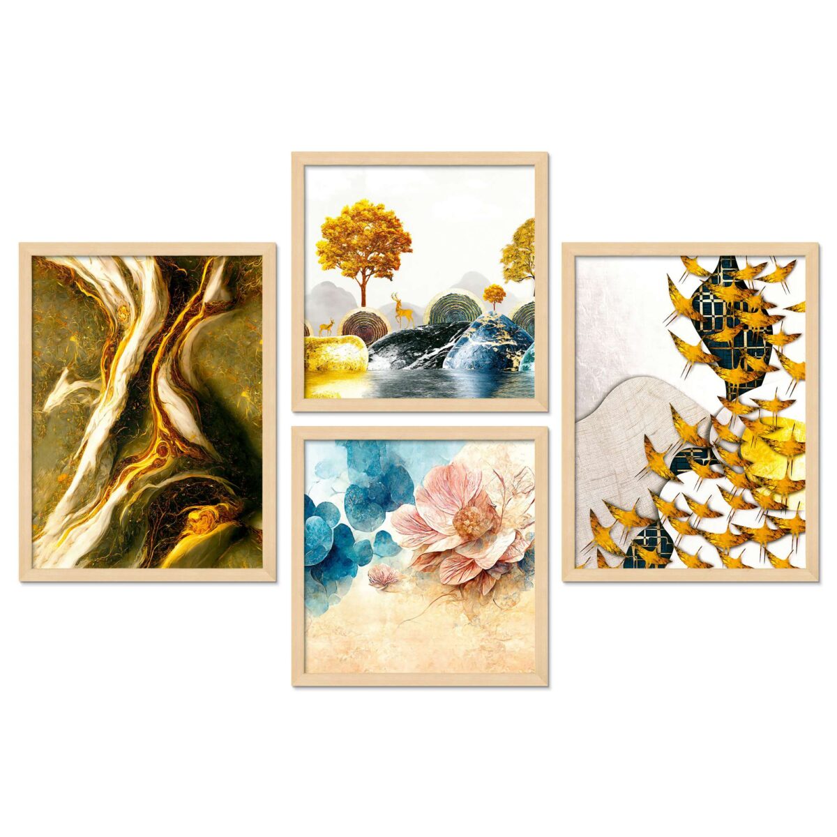 SET OF 4 DIGITAL WALL PAINTING - Image 4