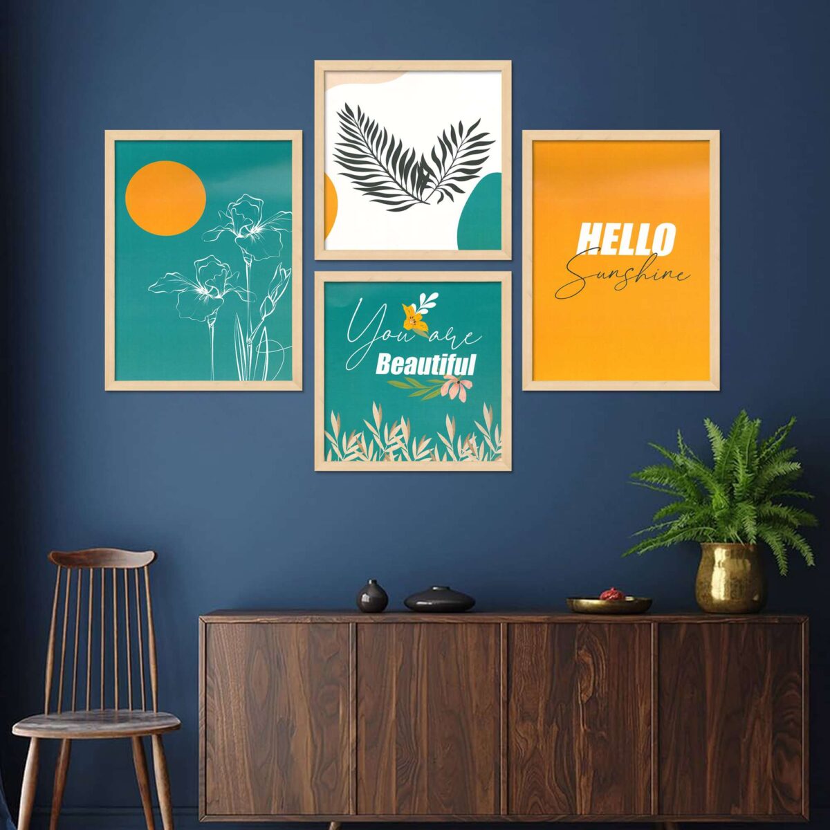 SET OF 4 DIGITAL WALL PAINTING - Image 3