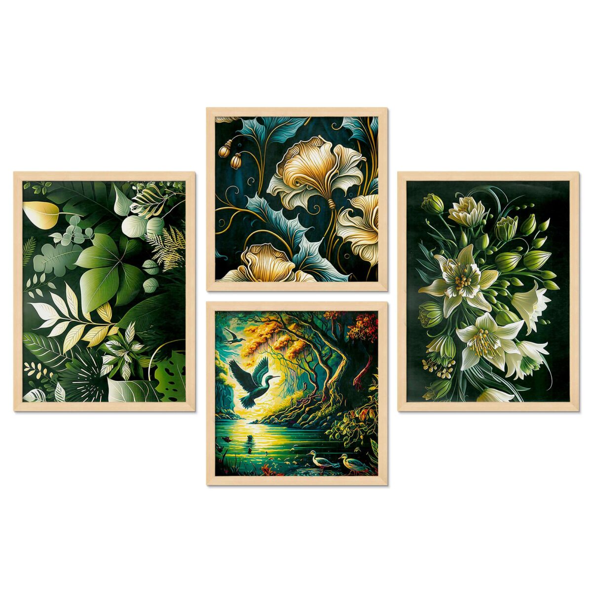 SET OF 4 DIGITAL WALL PAINTING - Image 3