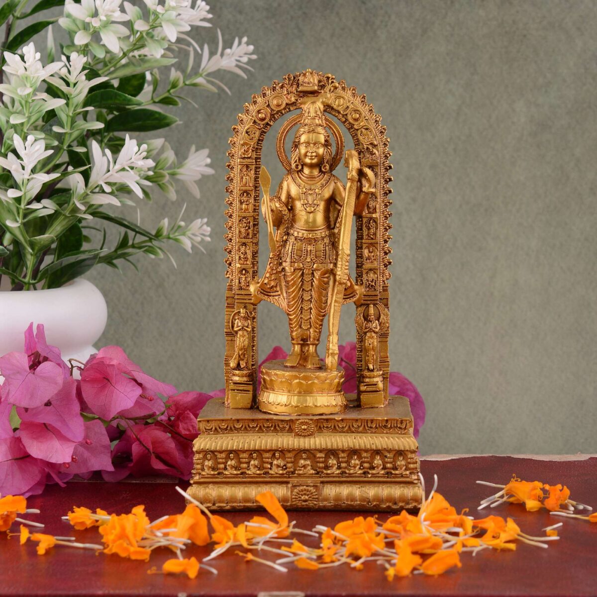 Ram Lalla Idol Ayodhya Murti Resin Shree Ram Lalla Statue Home Decor & Gifts, Office, Tample, Mandir Housewarming Decoration Items - Image 2